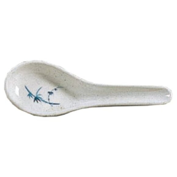 Thunder Group 7002BB Blue Bamboo Melamine Chinese Spoon .5 oz. - Picture 1 of 1